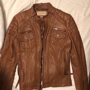 Michael Michael kors Leather bomber jacket